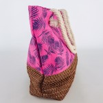 Фото Літня пляжна сумка яскрава рожева в морській тематиці 211-02