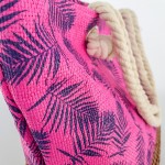 Фото Летняя пляжная сумка яркая розовая в морской тематике 211-02
