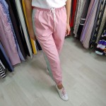 Фото Спортивні штани з плащової тканини Despasito рожеві 508-91309-2