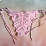 Фото Купальник раздельный бикини розовый уплотнённая чашка плавки бразилиана 139-25