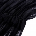 Фото Платье чёрное пляжное с воланом 171-04