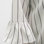 Фото Коротке біле в тонку смужку сукню котон 405-16