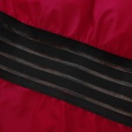 Фото Купальник слитный красный с черным декором 130-197-2