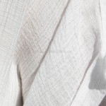 Фото Пляжний білий халат довгий на короткий рукав на ґудзиках 146-69