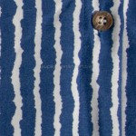 Фото Туника-платье синее в белую полоску oversize 405-48