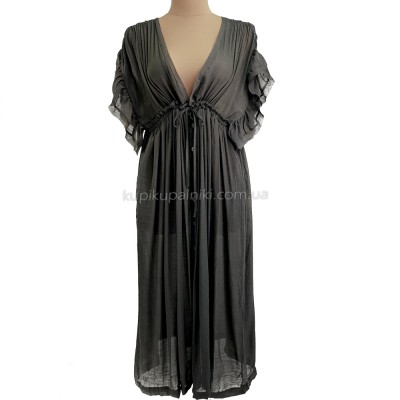Пляжна довга сукня хакі 405-51-3