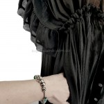 Фото Пляжное длинное платье чёрное 405-51-4