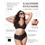 Фото Купальник раздельный чёрный с высокими плавками141-26