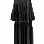 Фото Сукня довга чорна на довгий рукав  190-02