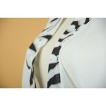 Фото Пляжний халат-кимоно белый шифоновый оверсайз 421-06