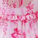 Фото Пляжное платье-халат яркое розовое 421-05