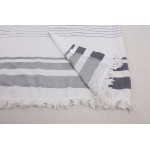 Фото Пляжный халат накидка на купальник белая с бахромой 405-73