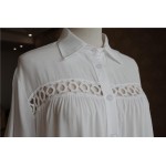 Фото Пляжна сукня коротка біла на довгий рукав 146-52