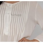 Фото Пляжное платье короткое белое коттон 146-43