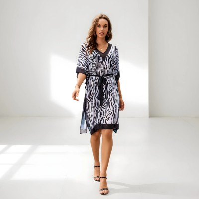 Пляжна сукня-накидка зебра 146-117