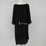 Фото Чорна пляжна туніка бавовна 146-19-3