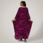 Картинка Туника женская пляжная из вискозы Леопард Фуксия One Size 405-76-1 Фото Туника женская пляжная из вискозы Леопард Фуксия One Size 405-76-1