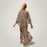 Картинка Туніка жіноча пляжна з віскози Леопард Бежевий One Size 405-76-3 з різних сторін Фото Туніка жіноча пляжна з віскози Леопард Бежевий One Size 405-76-3