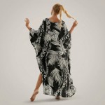 Картинка Туніка жіноча пляжна Пальми та Ланцюги Чорна One Size 405-76-5 з різних сторін Фото Туніка жіноча пляжна Пальми та Ланцюги Чорна One Size 405-76-5