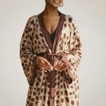 Купить Туника женская пляжная из вискозы принт Жираф Бежевая One Size 405-94 — реальное фото