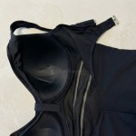 Купить Женский слитный купальник Plus Size чёрный с вырезом на спине 702-05 — реальное фото