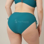 Купить Раздельный купальник Plus Size на большую грудь чашка F морская волна 703-02 — реальное фото