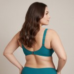 Купить Раздельный купальник Plus Size на большую грудь чашка F морская волна 703-02 — реальное фото