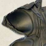 Купить Женский слитный купальник Plus Size чёрный с абстрактным принтом и вырезом на спине 702-02-2 — реальное фото