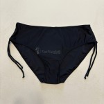 Купить Женские плавки Plus Size чёрные с регулируемыми завязками по бокам 703-05 — реальное фото