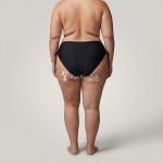 Купить Женские плавки Батал чёрные с регулируемыми завязками по бокам 703-06 — реальное фото