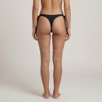 Купити Жіночі плавки стринги із зав’язками з боків чорні 703-03 — реальне фото